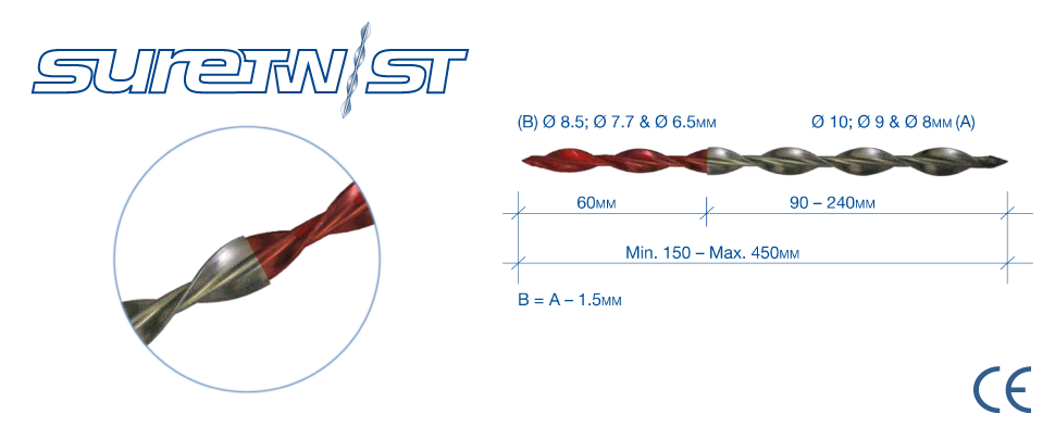 SureTwist -  Asymmetrical Wall Tie